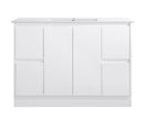 Sammy 1200mm Single Bowl Gloss White Floor Standing Vanity