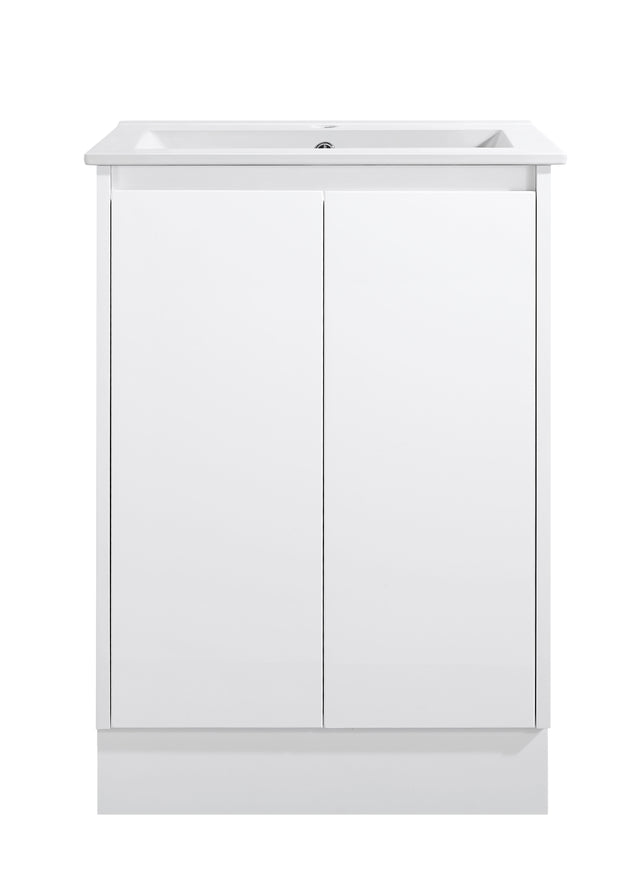 Avia Sammy 600mm Gloss White Floor Standing Vanity