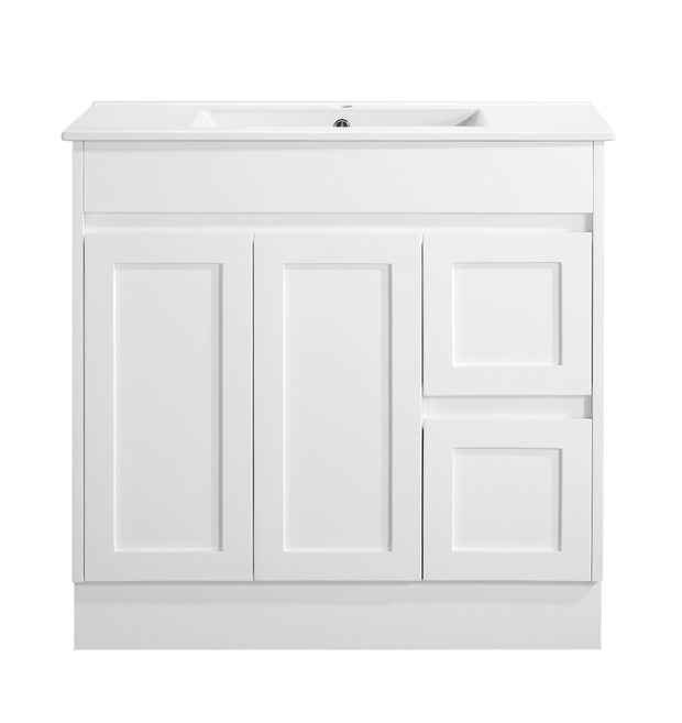 Avia Quinn 900mm Matt White Floor Standing Vanity