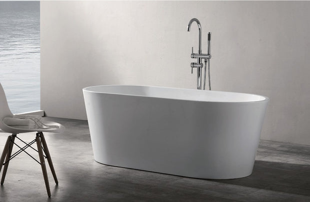 Avia Charming 1500mm Freestanding Bath in Gloss White