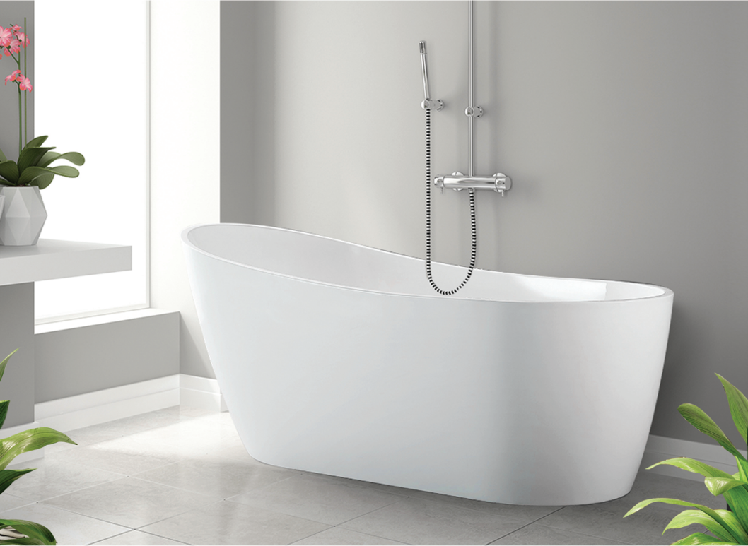 Nova 1500mm Gloss White Freestanding Bath