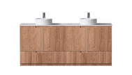 Duplex 1200mm Rosewood Floor Standing Vanity