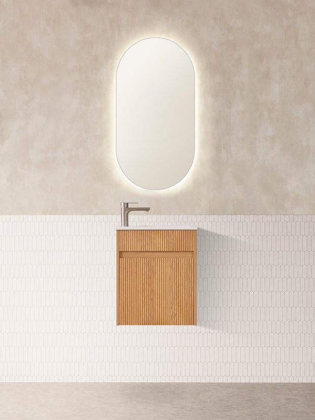Avia York 450mm Rosewood Wall Hung Vanity