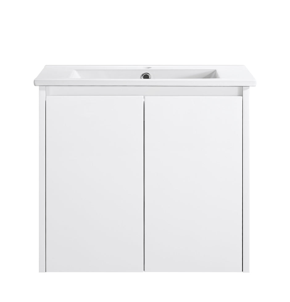 Willow 600mm Gloss White Wall Hung Vanity