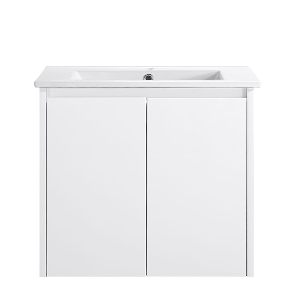 Willow 600mm Gloss White Wall Hung Vanity