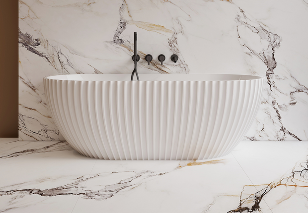 Avia Lamont 1500mm Freestanding Bath in Matt White