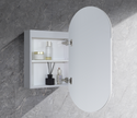 Krystal 450mm Matt White LED Shaving Cabinet