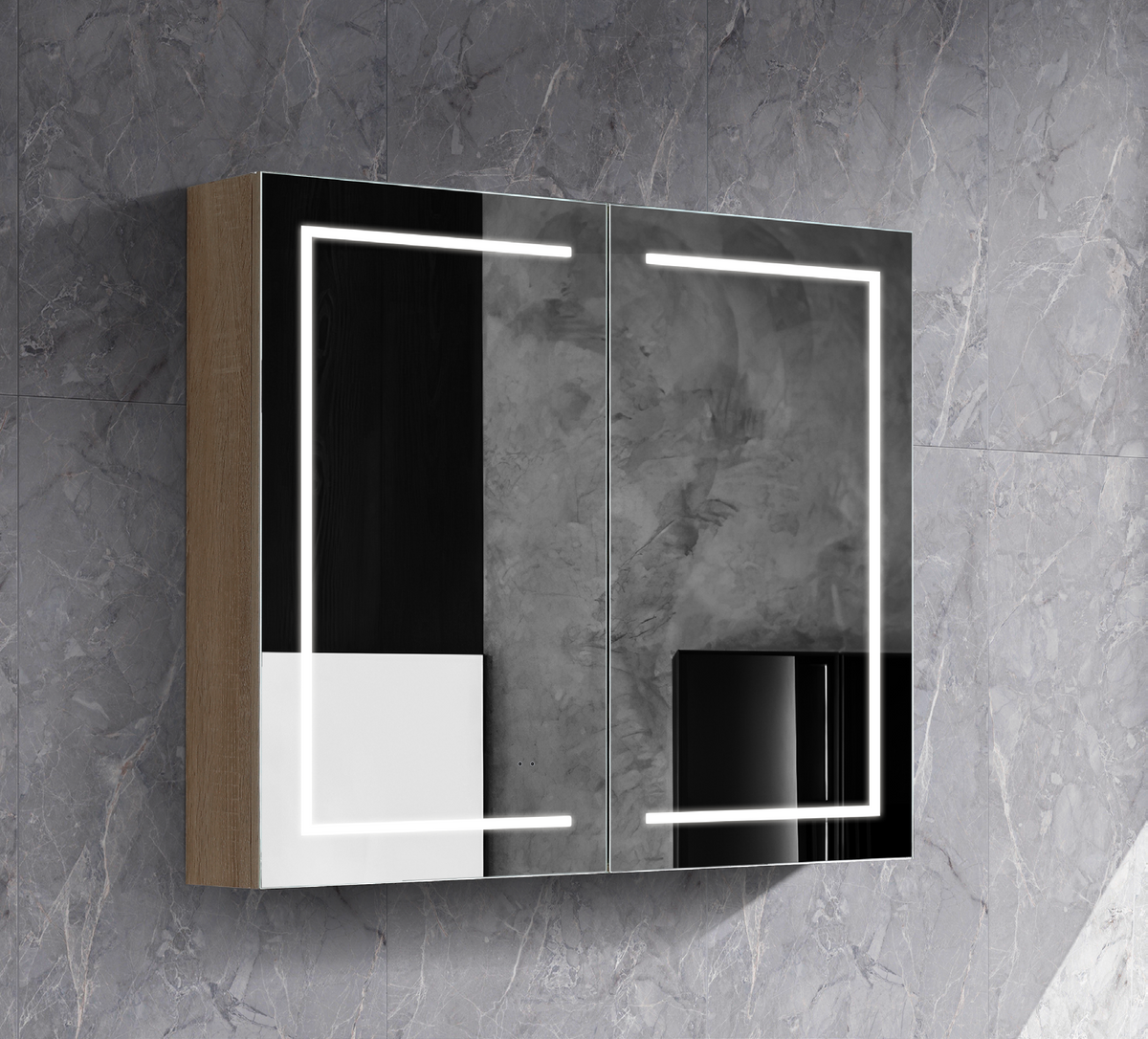Brighton 1200mm Natural Timber LED Shaving Cabinet