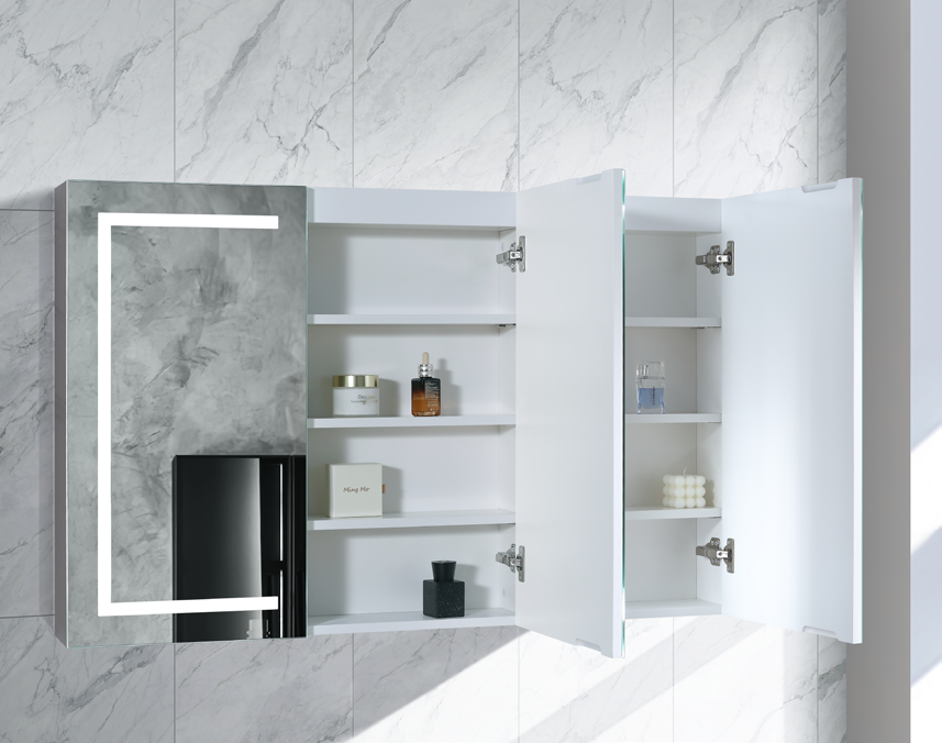 Brighton 750mm Matt White LED Shaving Cabinet