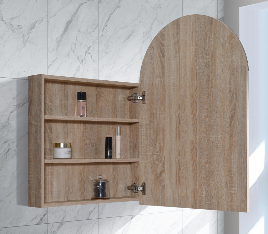Archive 610mm Natural Timber LED Shaving Cabinet