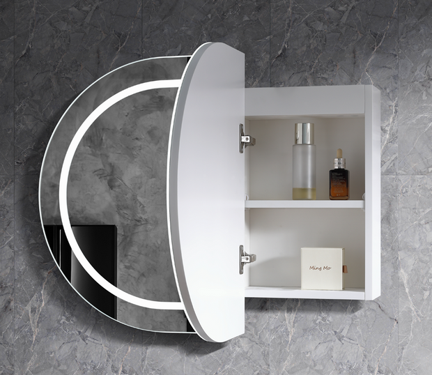 Amber 1200mm Matt White LED Shaving Cabinet
