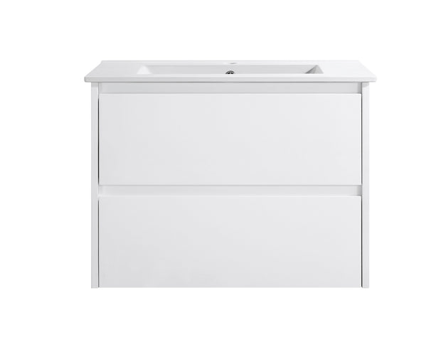 Yoko 750mm Gloss White Wall Hung Vanity