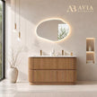 Hudson 1500mm Double Bowl Rosewood Floor Standing Vanity