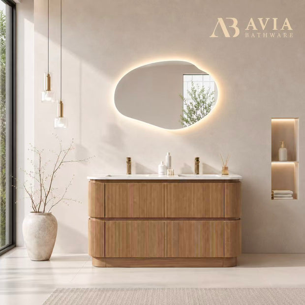 Avia Hudson 1500mm Single Bowl Rosewood Floor Standing Vanity