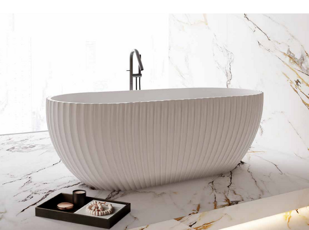 Henley 1700mm Matt White Freestanding Bath