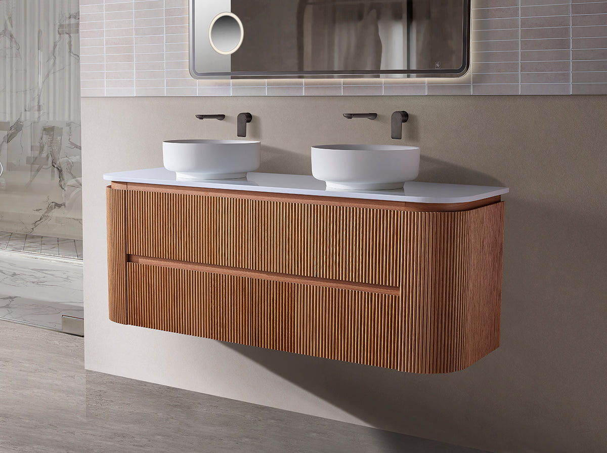 Bristol 900mm Rosewood Wall Hung Vanity