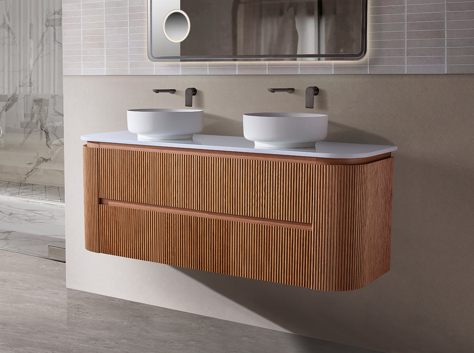 Bristol 900mm Rosewood Wall Hung Vanity