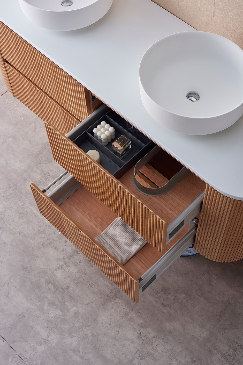 Bristol 900mm Rosewood Wall Hung Vanity