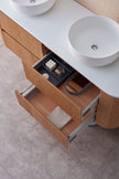 Bristol 900mm Rosewood Wall Hung Vanity