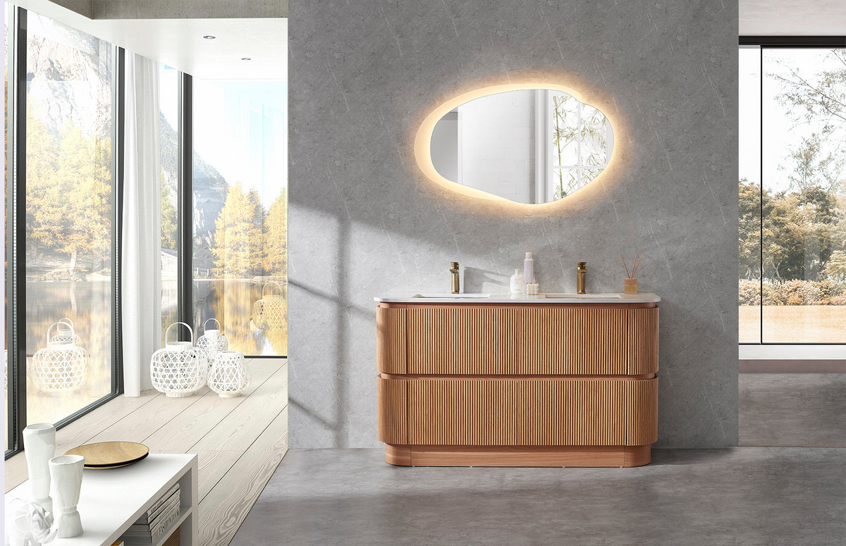 Hudson 1500mm Single Bowl Rosewood Floor Standing Vanity
