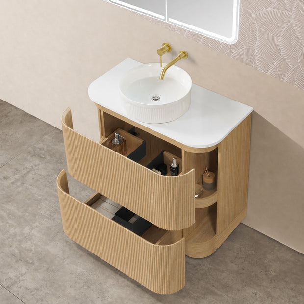 Kingsley 900mm Coastal Oak Floor Standing Vanity