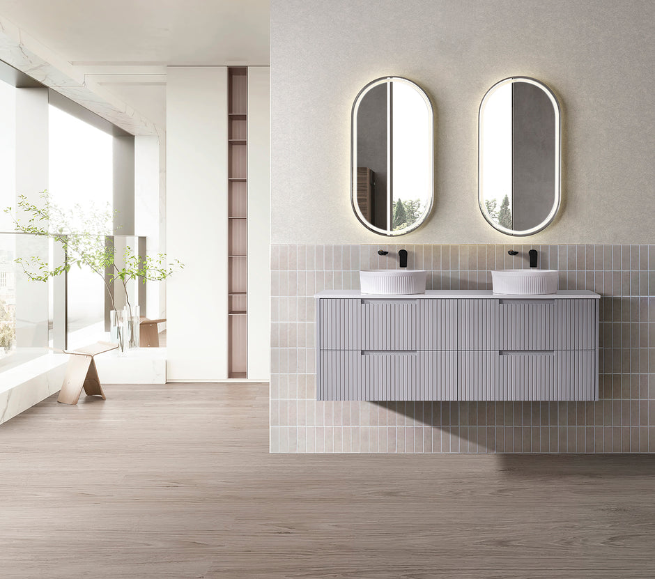 Elena 1500mm Single Bowl Urban Grey Wall Hung Vanity