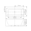 Zenmo Stella Freestanding Bath in Gloss White