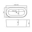 Zenmo Piaza Left Hand Freestanding Bath