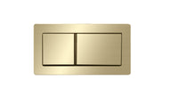 Zenmo Rectangular Toilet Flush Button in Brushed Brass