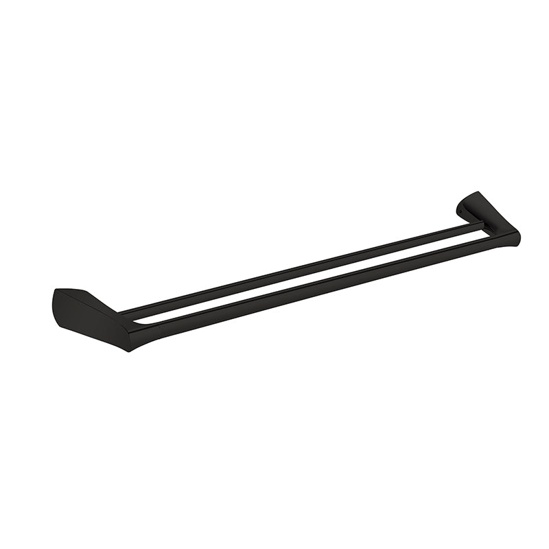 Zenmo Exon 75cm Double Towel Rail in Matte Black