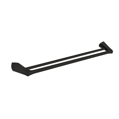 Zenmo Exon 75cm Double Towel Rail in Matte Black