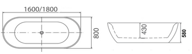 Zenmo Sorrento Freestanding Bath