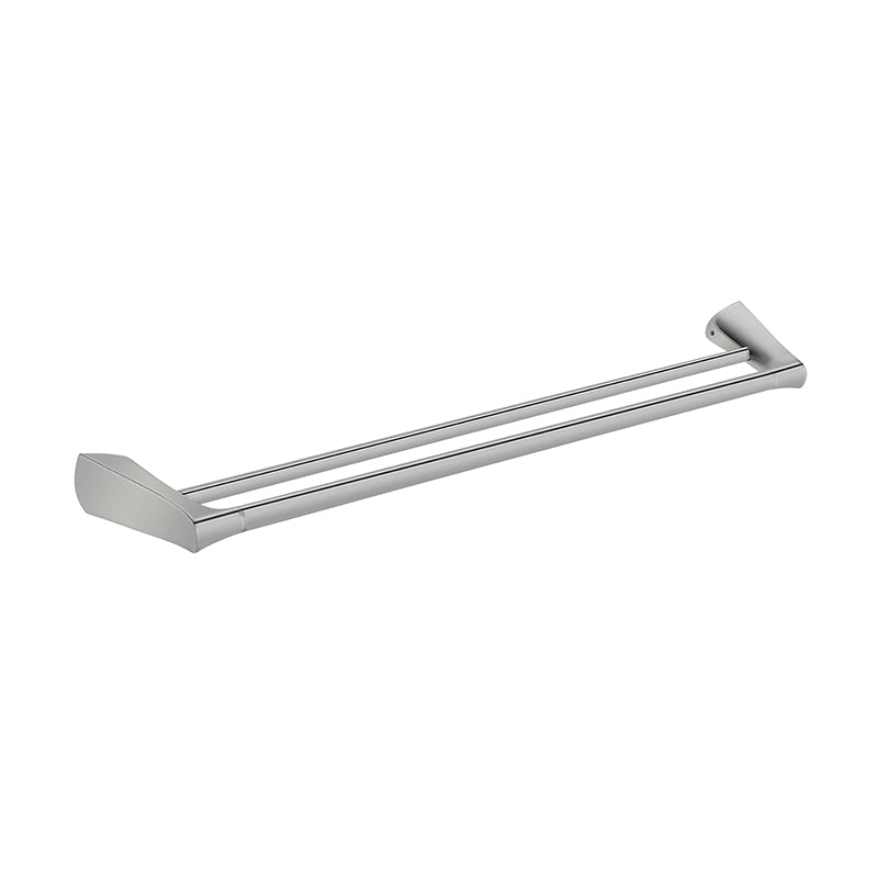 Zenmo Exon 75cm Double Towel Rail in Brushed Nickel