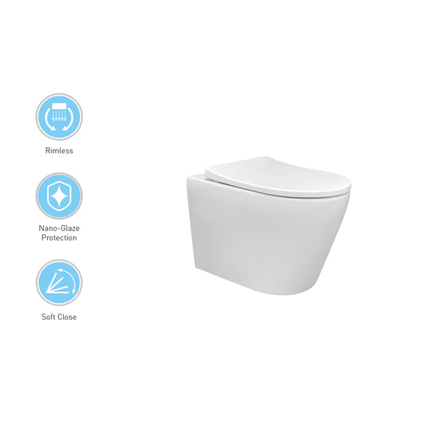 Zenmo Chloe Wall Hung Toilet Pan
