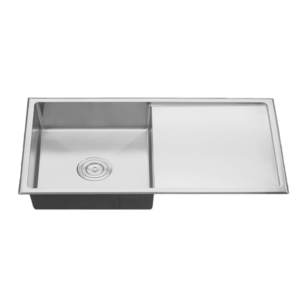 Zenmo Impact Single Bowl Sink with Drainer in Stainless Steel