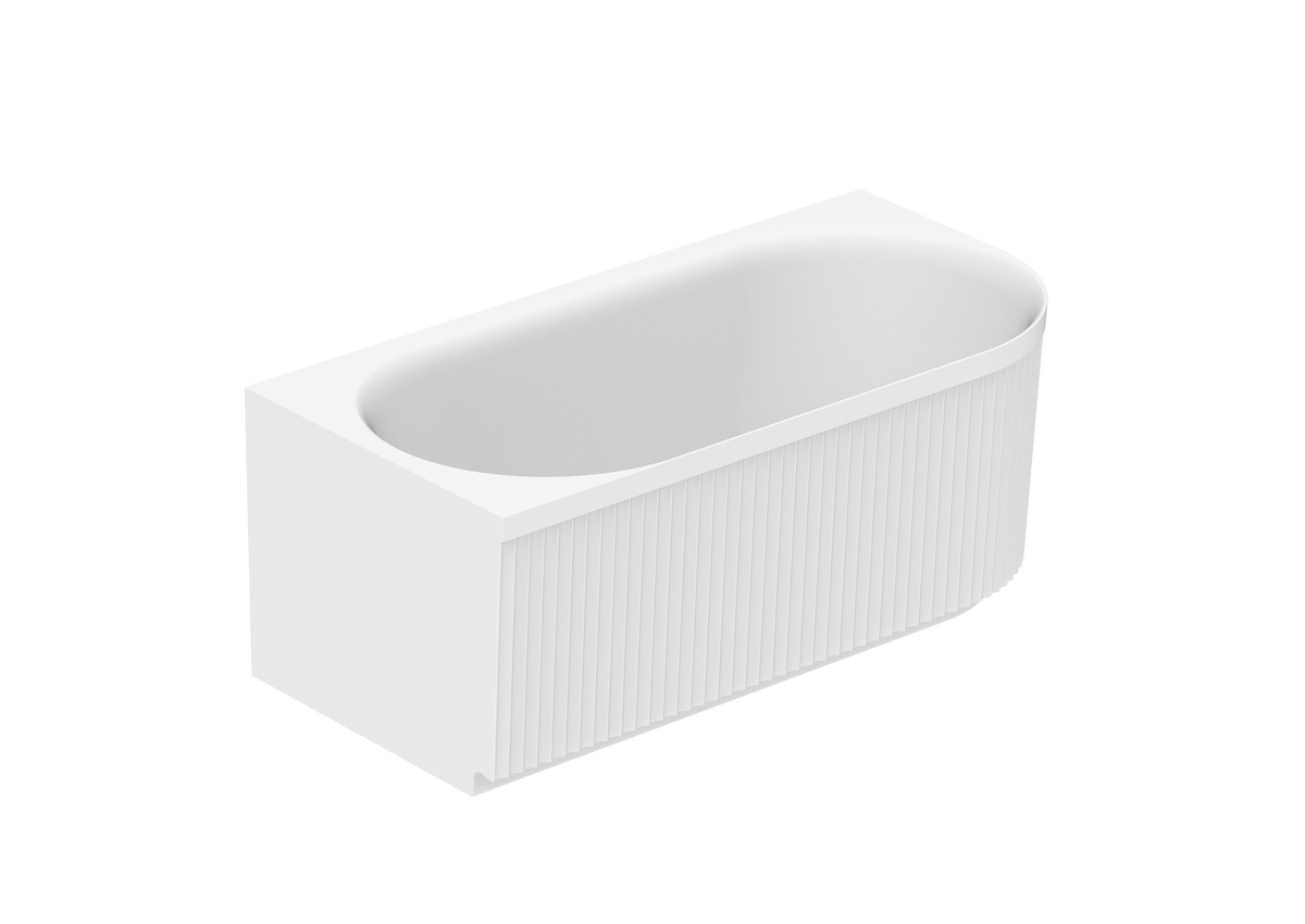 Bronte 1500 Left Corner Gloss White Bath