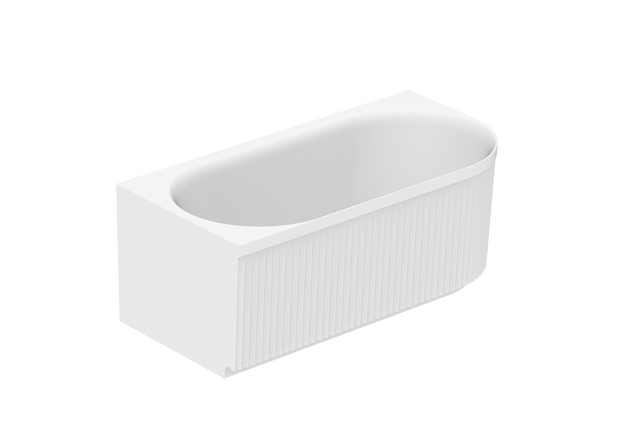 Bronte 1500 Left Corner Gloss White Bath
