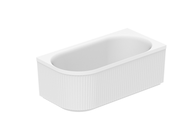 Bronte 1500 Right Corner Gloss White Bath