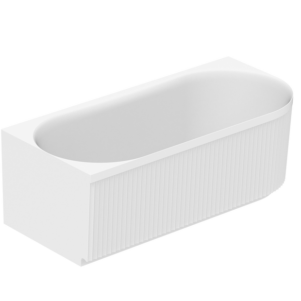 Bronte 1700 Left Corner Gloss White Bath