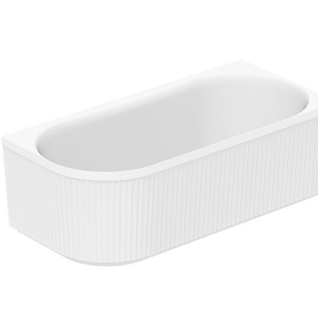 Bronte 1700 Right Corner Gloss White Bath