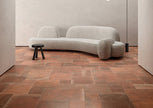 Terra French Pattern Bruciata Grip Patterned Porcelain Tiles in a room setting