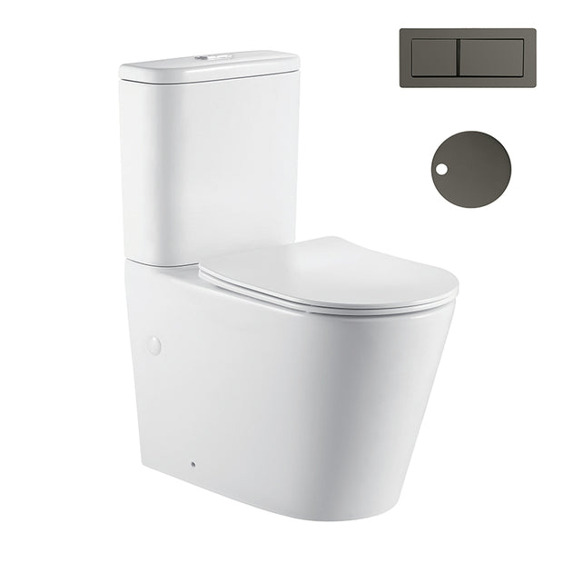 Zenmo Jamie-II Toilet Suite in Gun Metal