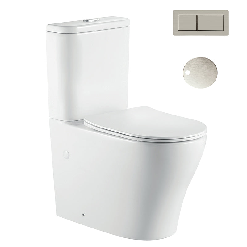 Zenmo Vivo-II Toilet Suite in Brushed Nickel