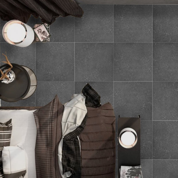Frammenti Black Concrete Look Porcelain Tiles