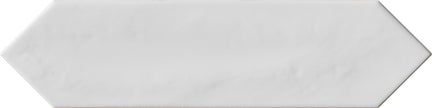 Crayons Bianco Gloss Elongated Hexagon Tiles 75x300mm