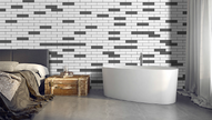 Petti Bella Dark Grey Subway Tiles tile