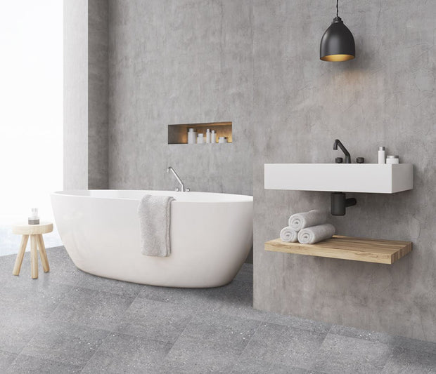 Frammenti Ash Concrete Look Porcelain Tiles