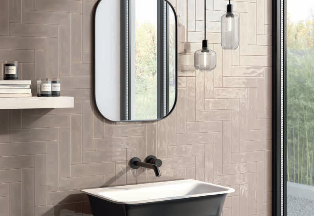 Slash Greige Subway Tiles