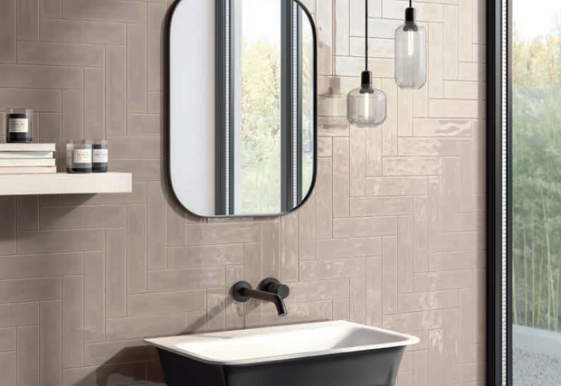 Slash Greige Subway Tiles