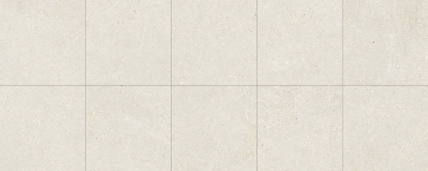 Frammenti White Concrete Look Porcelain Tiles 320x280mm mosaic sheet